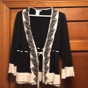 Nanette Lepore sweater tie cardigan